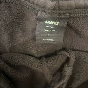 Skims Brown outdoor collection cropped jacket and short set 100% cotton